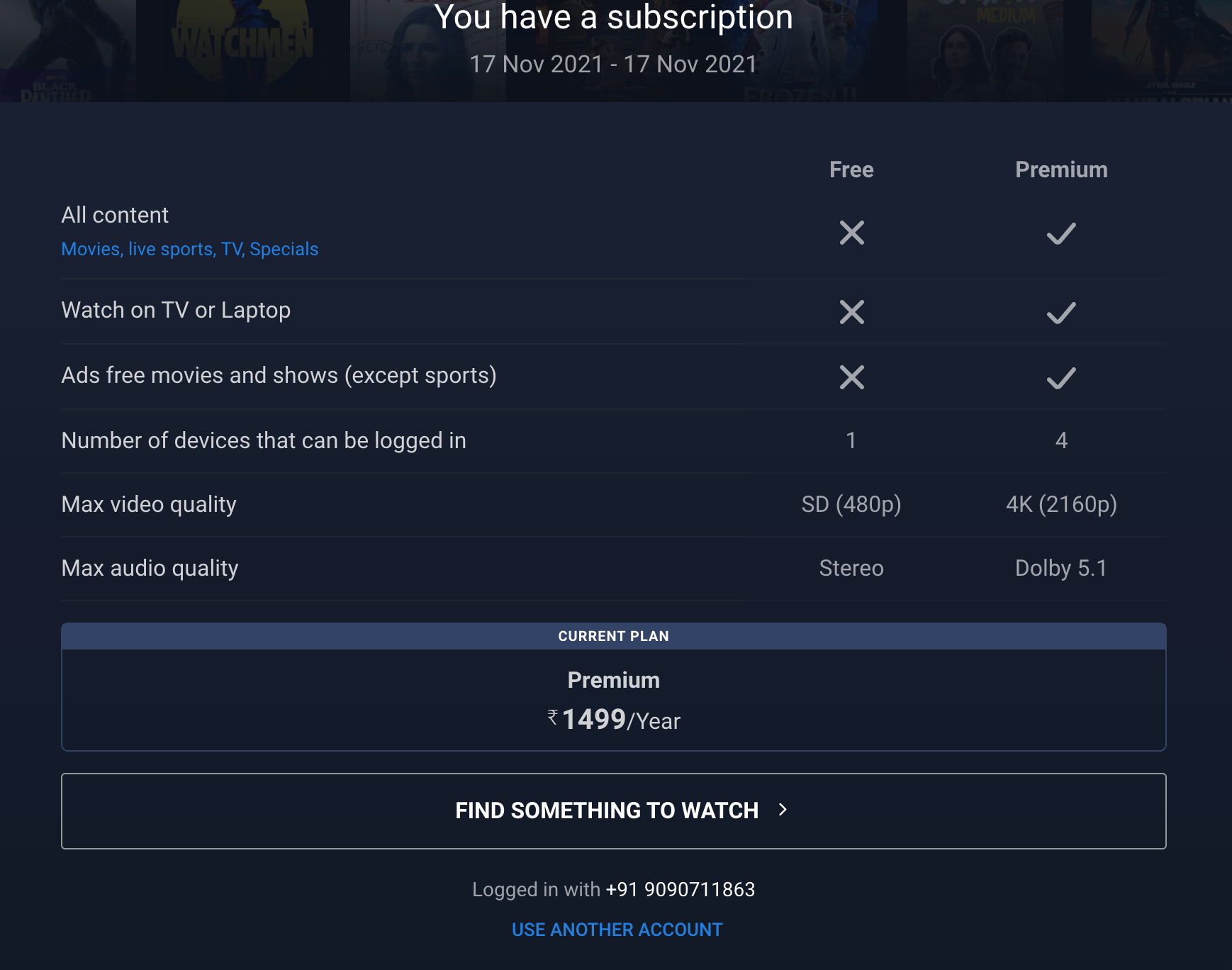 Click on Find Something to Watch