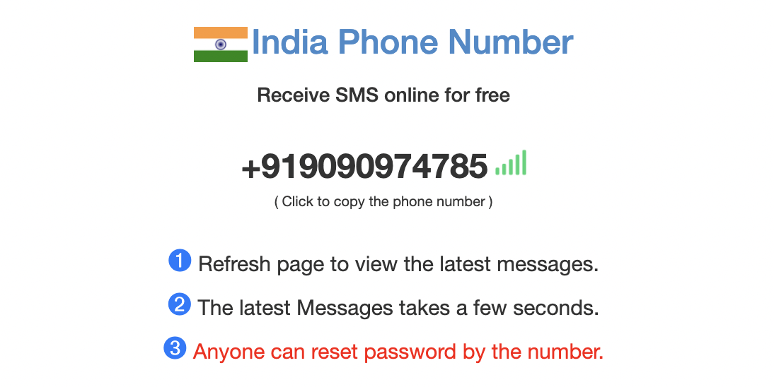 copy the phone number and enter on Disney+ Hotstar website