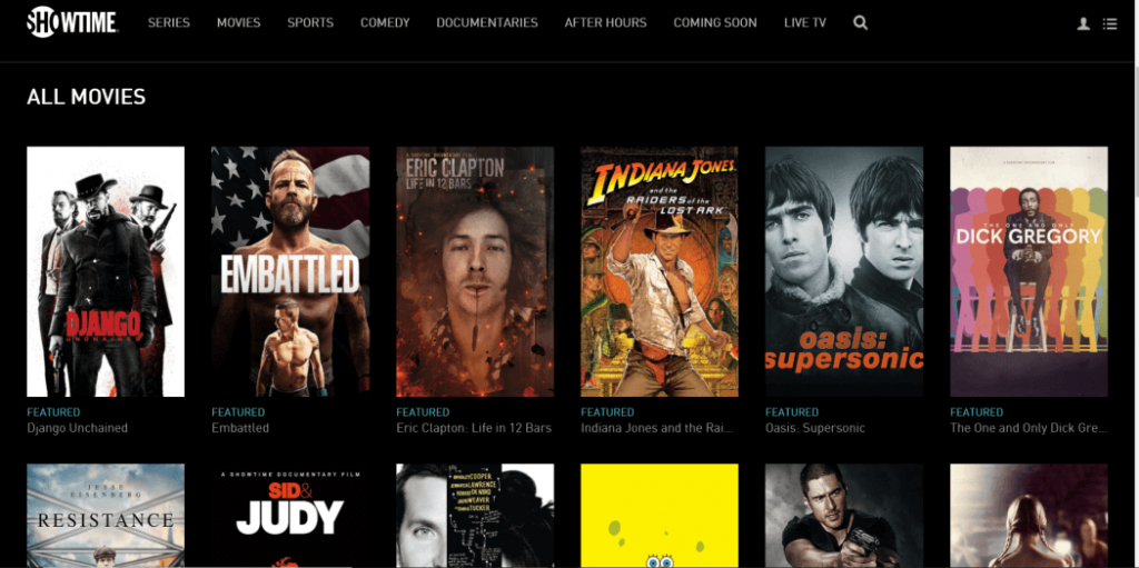 Stream Showtime in Canada