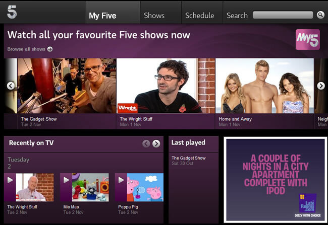 Watching Channel 5 in Canada via VPN