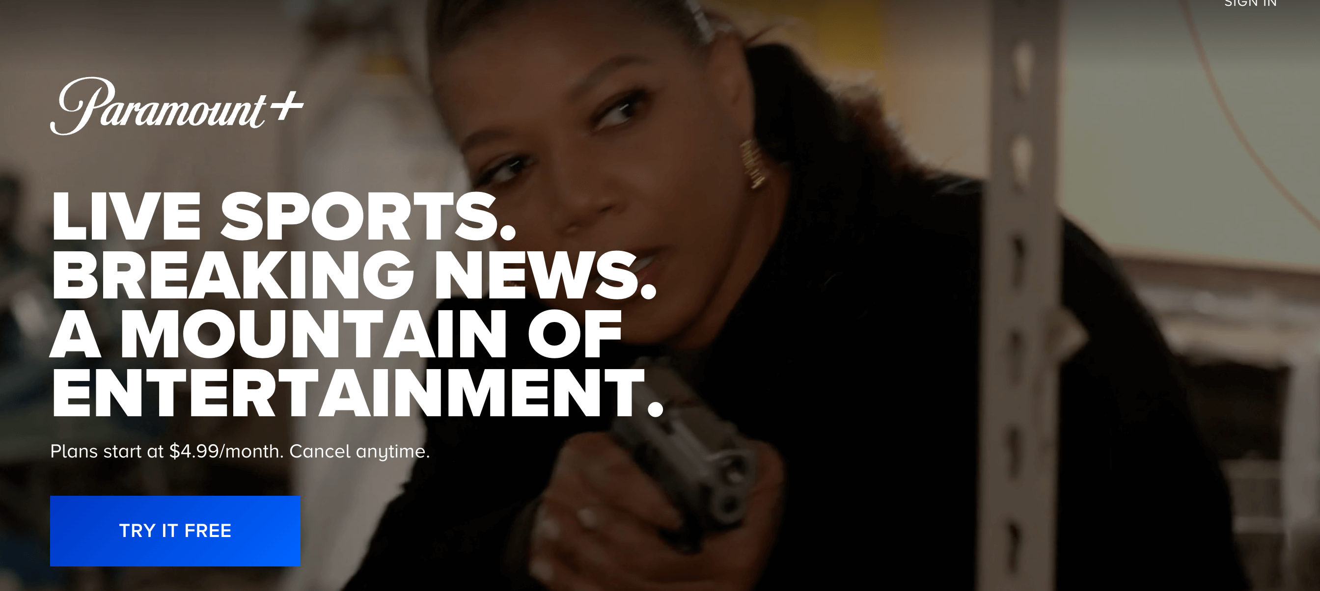 click on try it free on paramount plus website