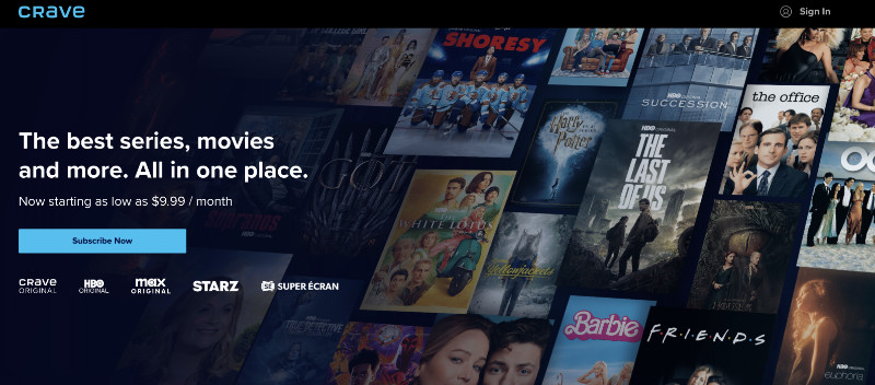 Subscribe Now on Crave