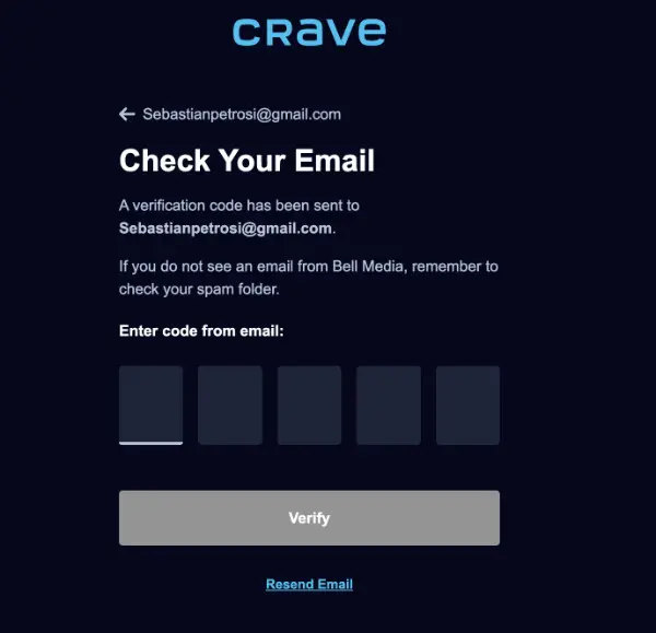 Verify your Email