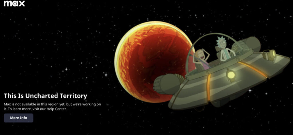 HBO Max geo-location error
