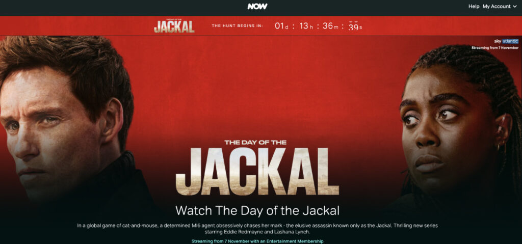 The Day Of the Jackal show availability on NOW