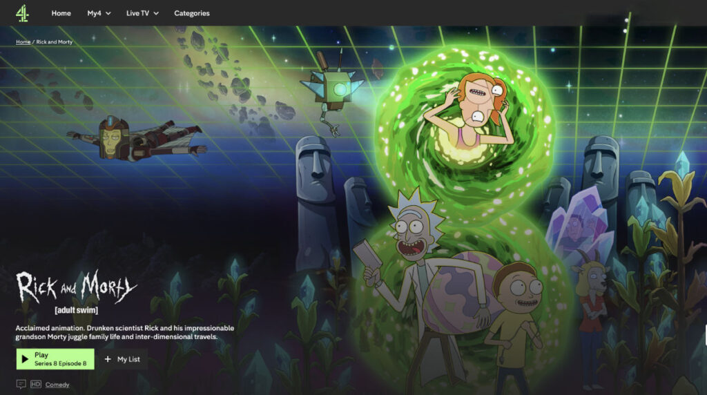 Watch Rick and Morty Season 8 in Canada for free with a VPN