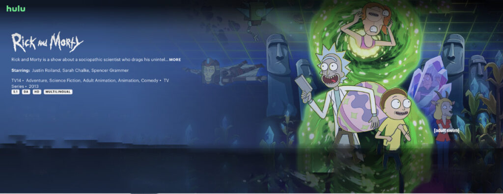 Watch Rick and Morty season 8 on Hulu + Live TV using a VPN.