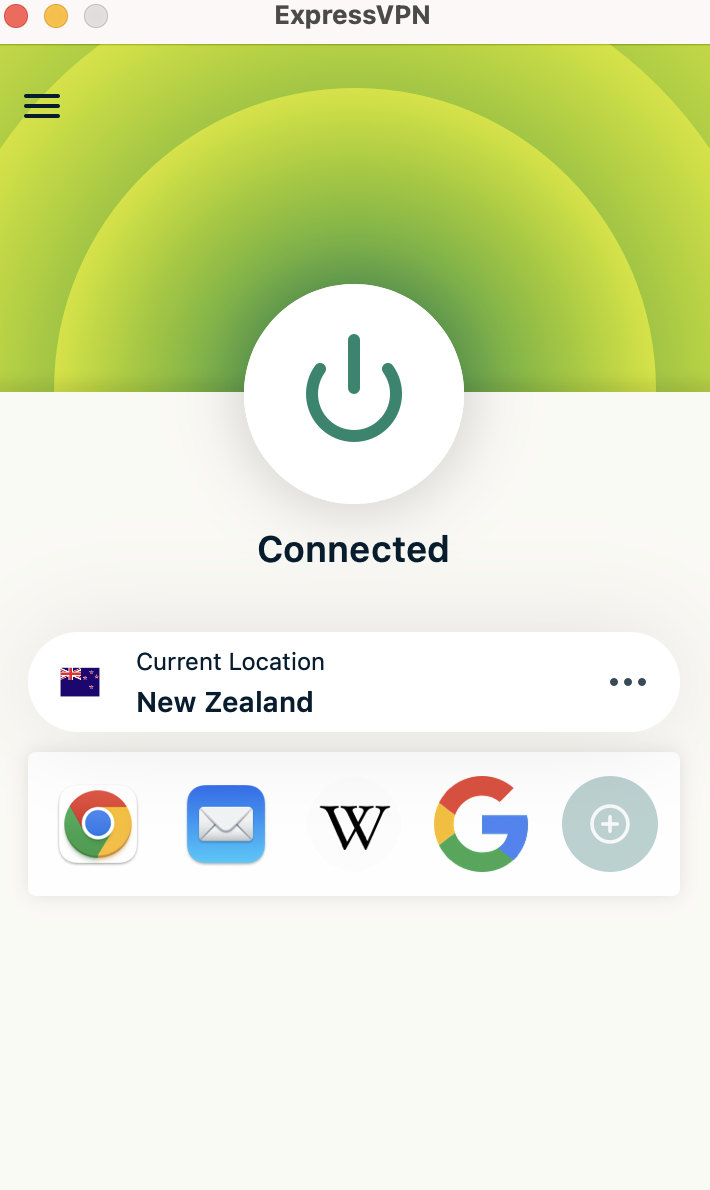 Connecting to New Zealand server using a VPN