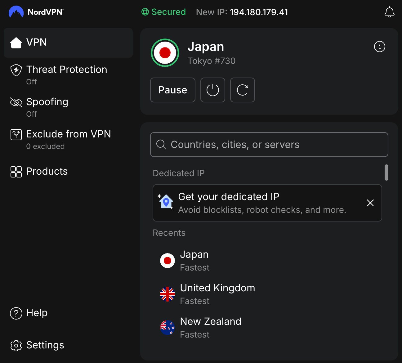 Changing Netflix region to Japan by connecting to Japan server to stream Harry Potter on Netflix in Canada