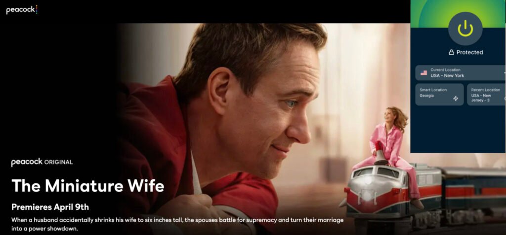 Watching The Miniature Wife on Peacock with a VPN in Canada