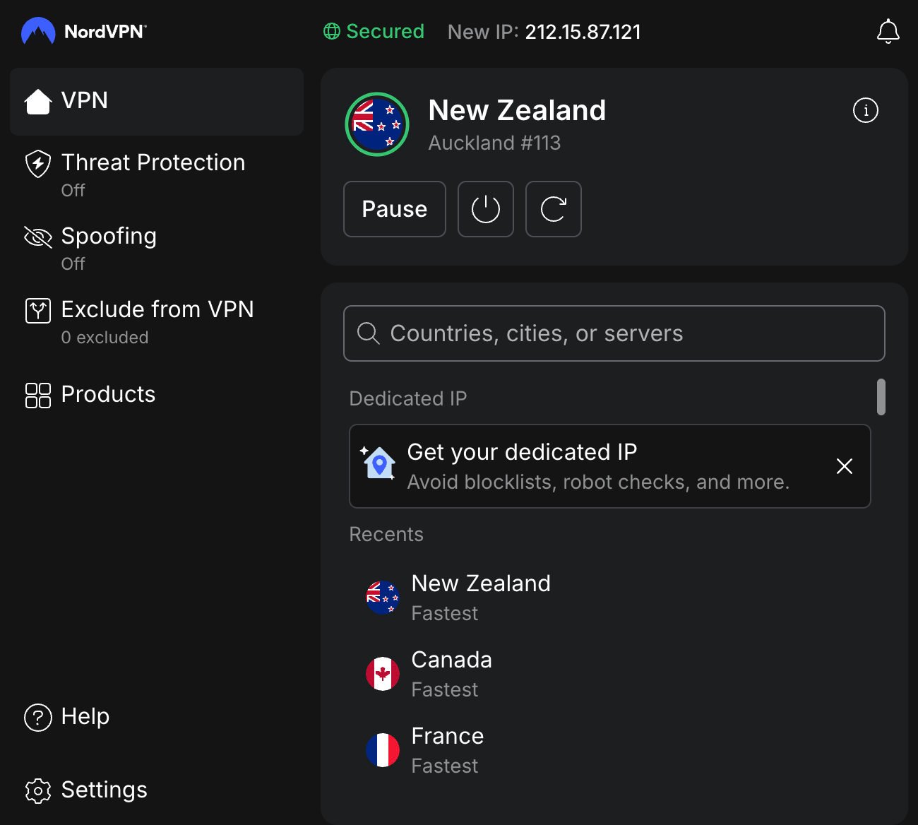 establishing connection to New Zealand server to access TVNZ+ in Canada with a VPN