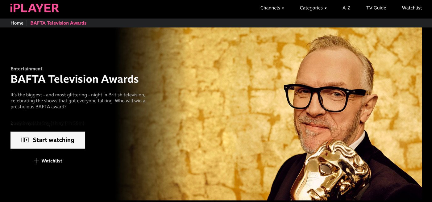 Watch BAFTA Television Awards 2026 in Canada on BBC iPlayer for free